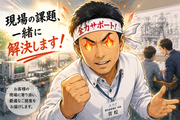 鹿児島事業所 所長 吉松正和の現場密着型ものづくりへのメッセージ紹介画像 鹿児島事業所 所長 吉松正和の現場密着型ものづくりへのメッセージ紹介画像